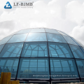 Prefab Steel Structure Space Frame Roof Design Glass Dome Building